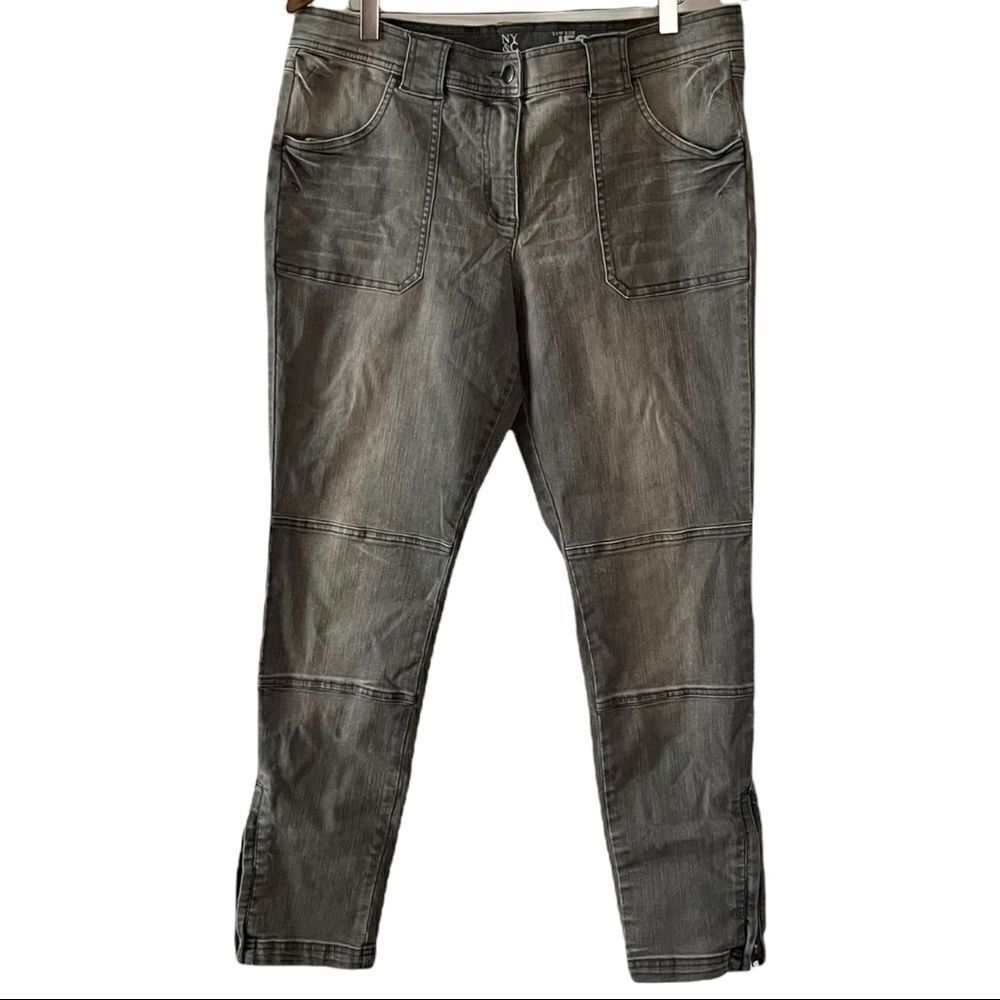 NY&C Low Rise Jeans Gray Size 14